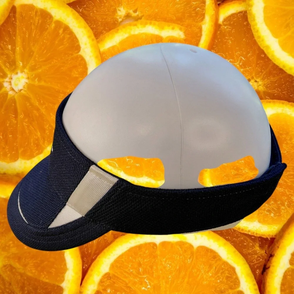 Augusta Sportswear Youth Navy Blue White CL Logo Mesh Athletic Visor Adjustable‎